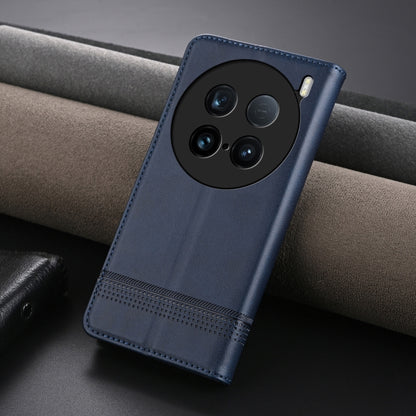 For vivo X100 Ultra AZNS Magnetic Calf Texture Leather Phone Case(Dark Blu) - vivo Cases by AZNS | Online Shopping UK | buy2fix