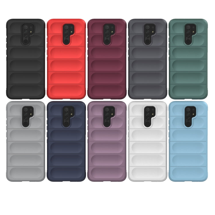 For Xiaomi Redmi 9 Magic Shield TPU + Flannel Phone Case (Black) - Xiaomi Cases by buy2fix | Online Shopping UK | buy2fix