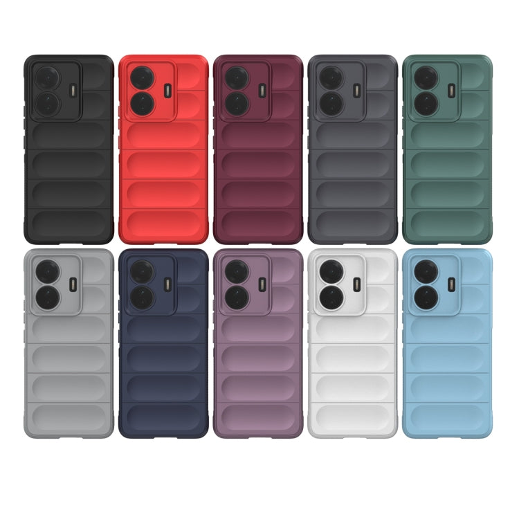 For vivo s15e Magic Shield TPU + Flannel Phone Case(Dark Grey) - vivo Cases by buy2fix | Online Shopping UK | buy2fix