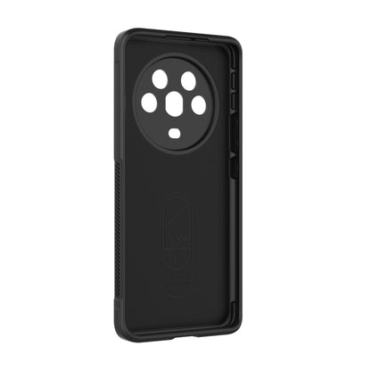 For Honor Magic4 Magic Shield TPU + Flannel Phone Case(Black) - Honor Cases by buy2fix | Online Shopping UK | buy2fix