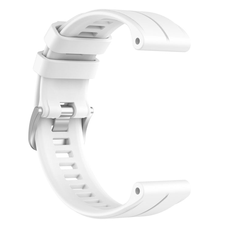 For Garmin Forerunner 955 / 255 / 745 22mm Silicone Watch Band(White) - Watch Bands by buy2fix | Online Shopping UK | buy2fix