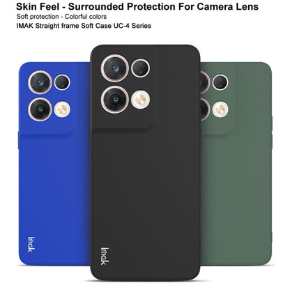 For OPPO Reno8 Pro 5G IMAK UC-4 Series Straight Edge TPU Soft Protective Case(Dark Green) - OPPO Cases by imak | Online Shopping UK | buy2fix