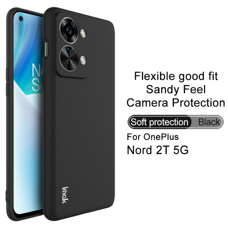 For OnePlus Nord 2T 5G IMAK UC-3 Series Shockproof Frosted TPU Phone Case(Black) - OnePlus Cases by imak | Online Shopping UK | buy2fix