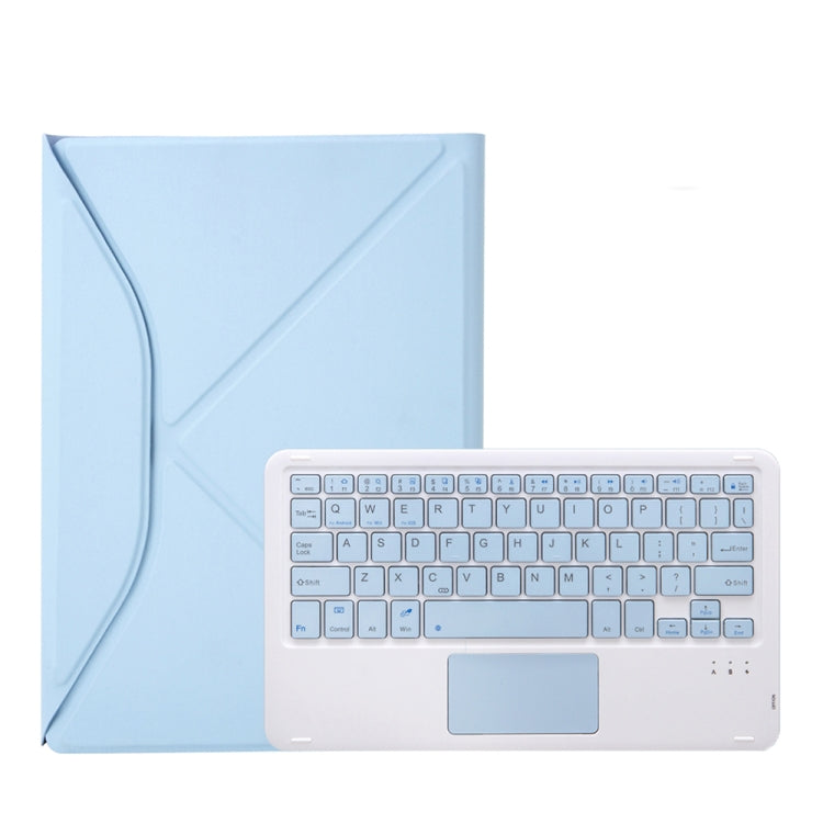 Z102B-A Pen Slot Touchpad Bluetooth Keyboard Leather Tablet Case For iPad 10.2 2021/2020/2019(Sky Blue) - Universal by buy2fix | Online Shopping UK | buy2fix