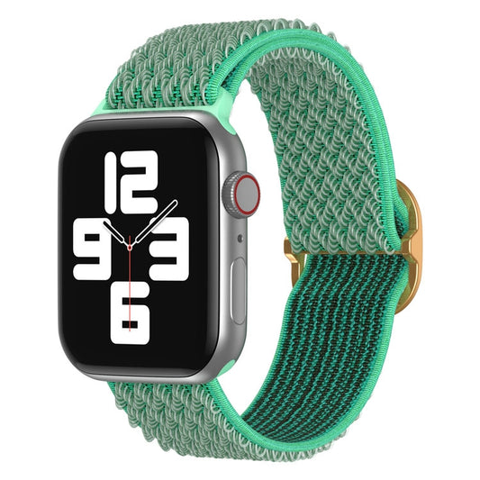 Wave Nylon Watch Band For Apple Watch Ultra 49mm&Watch Ultra 2 49mm / Series 9&8&7 45mm / SE 3&SE 2&6&SE&5&4 44mm / 3&2&1 42mm(Spearmint Green) - Watch Bands by buy2fix | Online Shopping UK | buy2fix