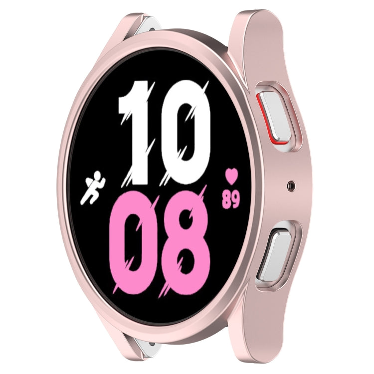 For Samsung Galaxy Watch 5 44 mm Half Coverage Hollowed PC Protective Case(Original Powder) - Watch Cases by buy2fix | Online Shopping UK | buy2fix