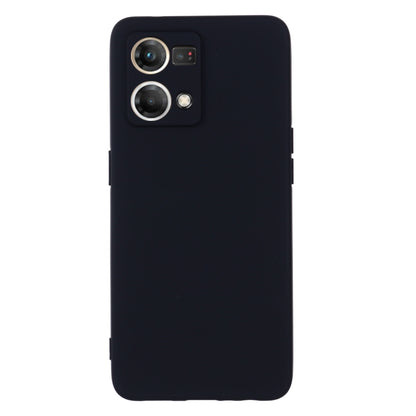 For OPPO Reno 7 4G Global/F21 Pro 4G Pure Color Liquid Silicone Shockproof Full Coverage Phone Case(Black) - OPPO Cases by buy2fix | Online Shopping UK | buy2fix