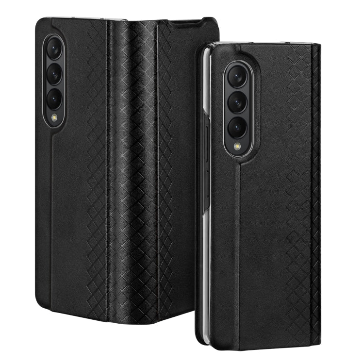 For Samsung Galaxy Z Fold4 DUX DUCIS Bril Series PU + TPU Phone Case(Black) - Galaxy Z Fold4 5G Cases by DUX DUCIS | Online Shopping UK | buy2fix