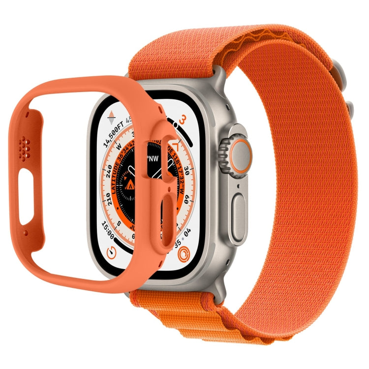 Half-inclusive PC Protective Case For Apple Watch Ultra 49mm / Apple Watch Ultra 2 49mm(Orange) - Watch Cases by buy2fix | Online Shopping UK | buy2fix