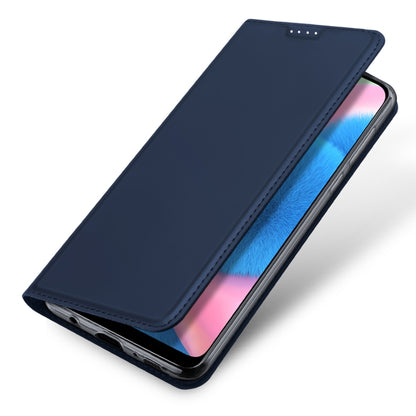 For Samsung Galaxy A50/A50s/A30s DUX DUCIS Skin Pro Series Leather Phone Case(Blue) - Galaxy Phone Cases by DUX DUCIS | Online Shopping UK | buy2fix