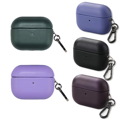 For Apple AirPods 3 PU Leather Wireless Bluetooth Earphone Protective Case(Purple) - For AirPods 3 by buy2fix | Online Shopping UK | buy2fix