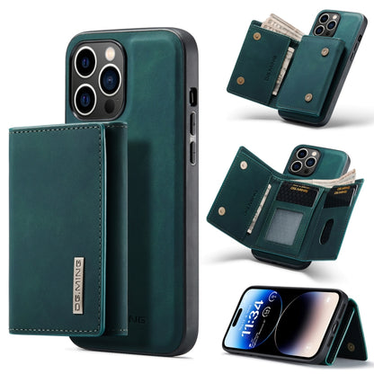 For iPhone 14 Pro Max DG.MING M1 Series 3-Fold Multi Card Wallet Leather Case(Green) - iPhone 14 Pro Max Cases by DG.MING | Online Shopping UK | buy2fix