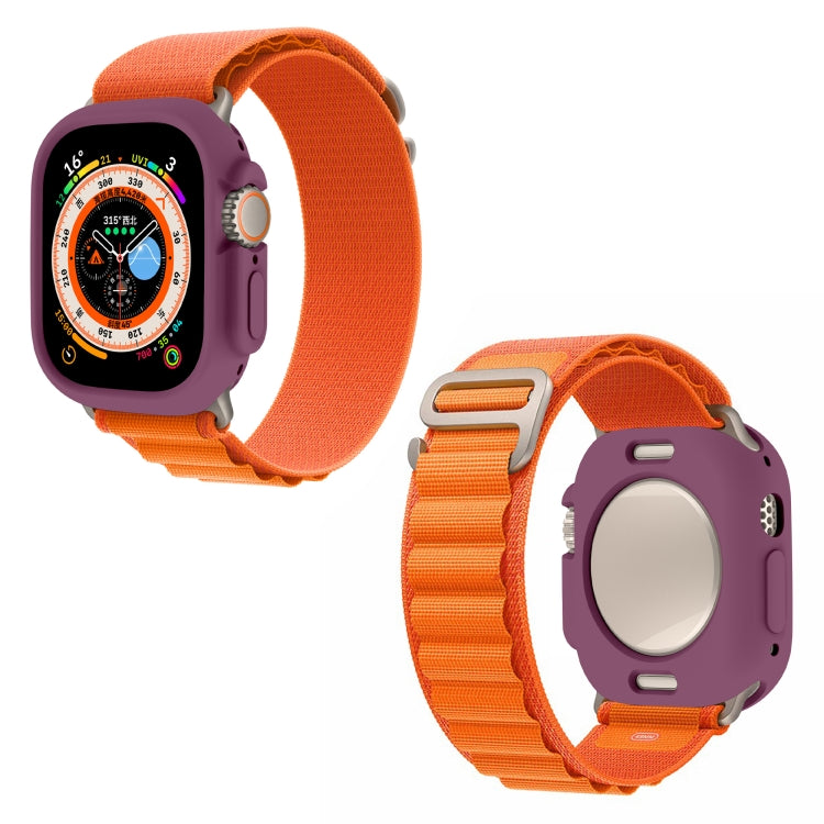 For Apple Watch Ultra 49mm Candy TPU Protective Case(Plum) - Watch Cases by buy2fix | Online Shopping UK | buy2fix