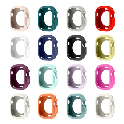 For Apple Watch Ultra 49mm Candy TPU Protective Case(Dark Green) - Watch Cases by buy2fix | Online Shopping UK | buy2fix