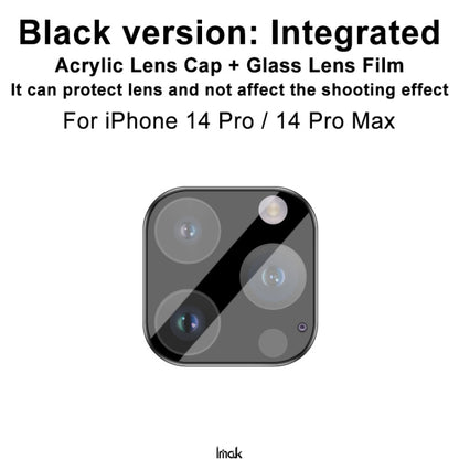 For iPhone 14 Pro / 14 Pro Max imak High Definition Integrated Glass Lens Film Black Version - iPhone 14 Pro Tempered Glass by imak | Online Shopping UK | buy2fix