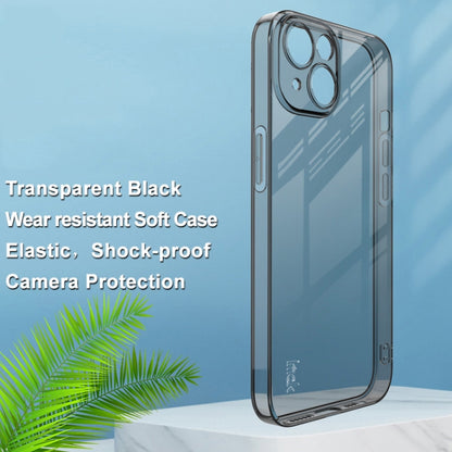 For iPhone 14 imak UX-5 Series Shockproof TPU Protective Phone Case(Transparent Black) - iPhone 14 Cases by imak | Online Shopping UK | buy2fix