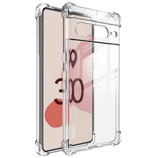 For Google Pixel 7 imak Shockproof Airbag TPU Phone Case(Transparent) - Google Cases by imak | Online Shopping UK | buy2fix