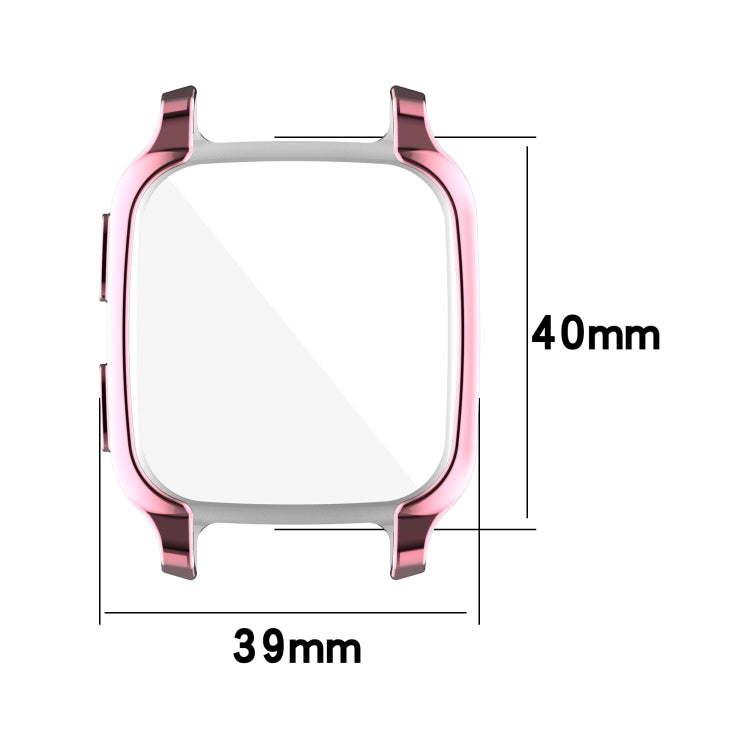 For Garmin Venu Sq 2 Full Coverage TPU Electroplating Watch Case(Rose Gold) - Watch Cases by buy2fix | Online Shopping UK | buy2fix