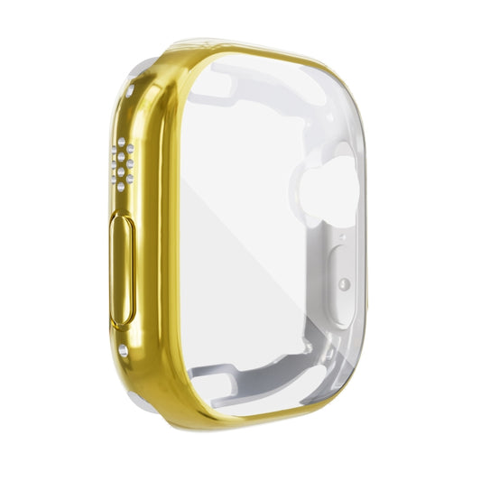 For Apple Watch 8 / 7 41mm All-inclusive Plating TPU Shockproof Case(Gold) - Watch Cases by buy2fix | Online Shopping UK | buy2fix