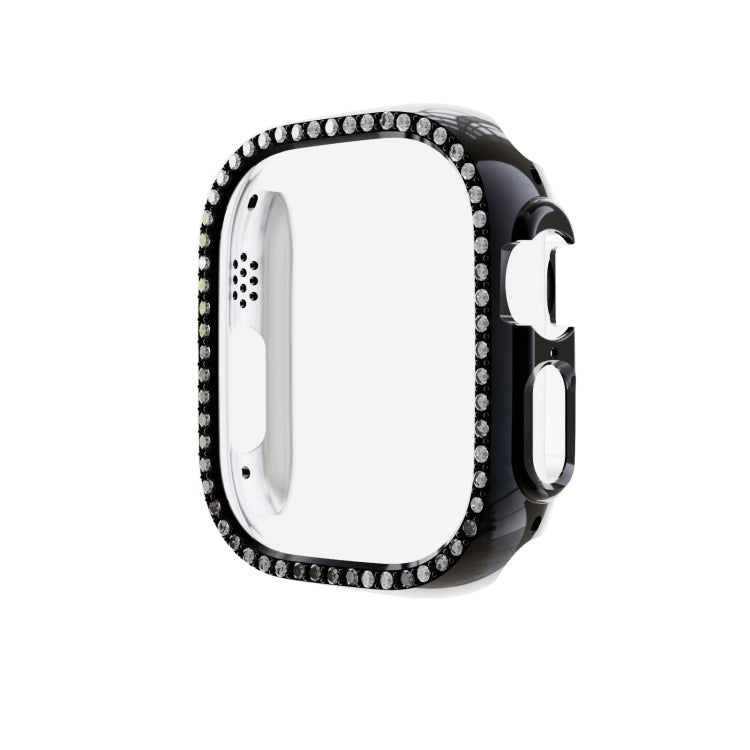 For Apple Watch Ultra 49mm Diamond Hollow PC Watch Case(Black) - Watch Cases by buy2fix | Online Shopping UK | buy2fix