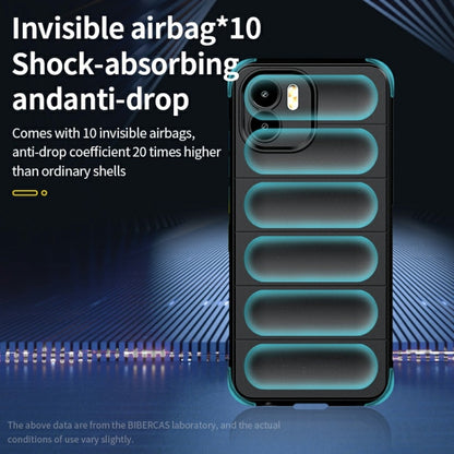 For Xiaomi Redmi A1 4G Global Magic Shield TPU + Flannel Phone Case(Dark Green) - Xiaomi Cases by buy2fix | Online Shopping UK | buy2fix