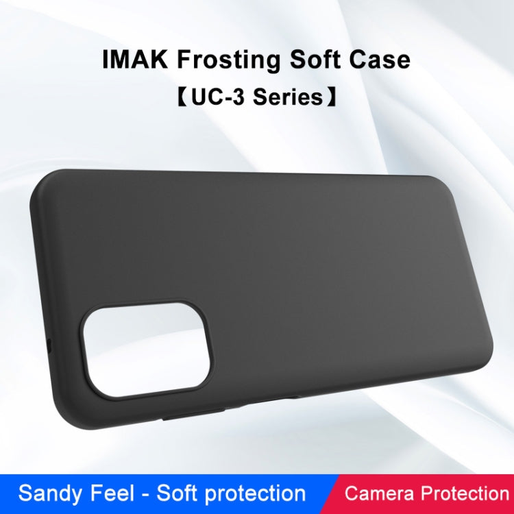 For Nokia G60 5G imak UC-3 Series Shockproof Frosted TPU Phone Case(Black) - Nokia Cases by imak | Online Shopping UK | buy2fix