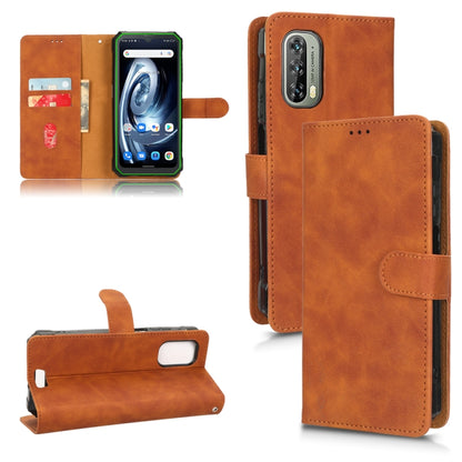 For Blackview BV7100 Skin Feel Magnetic Flip Leather Phone Case(Brown) - More Brand by buy2fix | Online Shopping UK | buy2fix