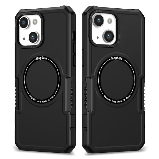 For iPhone 14 MagSafe Shockproof Armor Phone Case(Black) - iPhone 14 Cases by buy2fix | Online Shopping UK | buy2fix