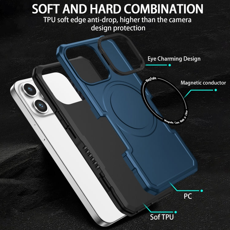 For iPhone 14 MagSafe Shockproof Armor Phone Case(Dark Blue) - iPhone 14 Cases by buy2fix | Online Shopping UK | buy2fix