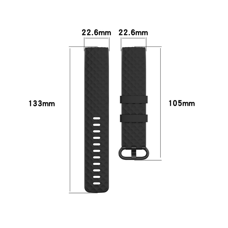 Color Buckle TPU Wrist Strap Watch Band for Fitbit Charge 4 / Charge 3 / Charge 3 SE, Size: L(Green) - Watch Bands by buy2fix | Online Shopping UK | buy2fix