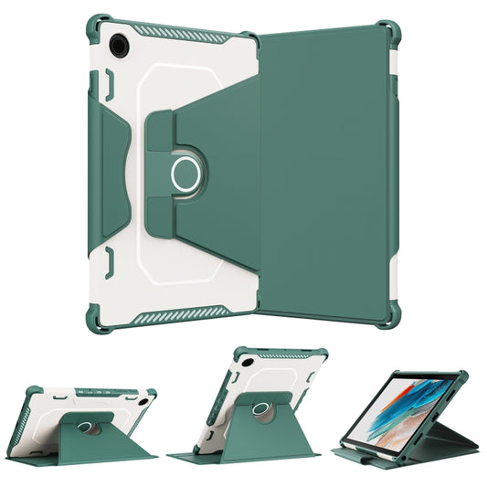 For Samsung Galaxy Tab A8 10.5 2021 360 Degree Rotating Armored Smart Tablet Leather Case(Green) - Other Galaxy Tab PC by buy2fix | Online Shopping UK | buy2fix