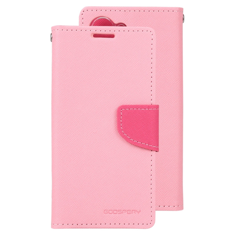 For Samsung Galaxy S23 5G GOOSPERY FANCY DIARY Cross Texture Leather Phone Case(Pink) - Galaxy S23 5G Cases by GOOSPERY | Online Shopping UK | buy2fix