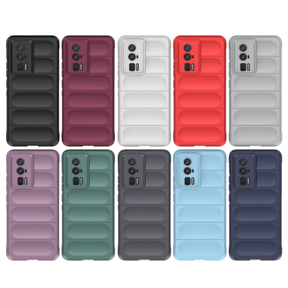 For Xiaomi Redmi K60 Pro Magic Shield TPU + Flannel Phone Case(Red) - Xiaomi Cases by buy2fix | Online Shopping UK | buy2fix