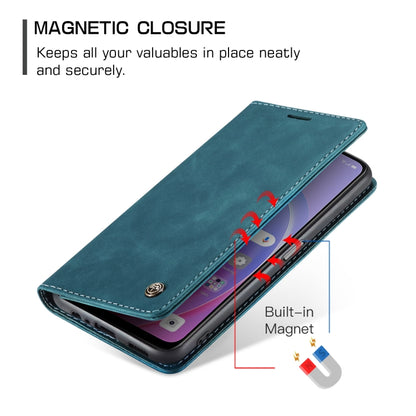 CaseMe 013 Multifunctional Horizontal Flip Leather Phone Case For OPPO A96 4G / A36 4G／A76 4G／K10 4G ／Realme 9i 4G (Blue) - OPPO Cases by CaseMe | Online Shopping UK | buy2fix