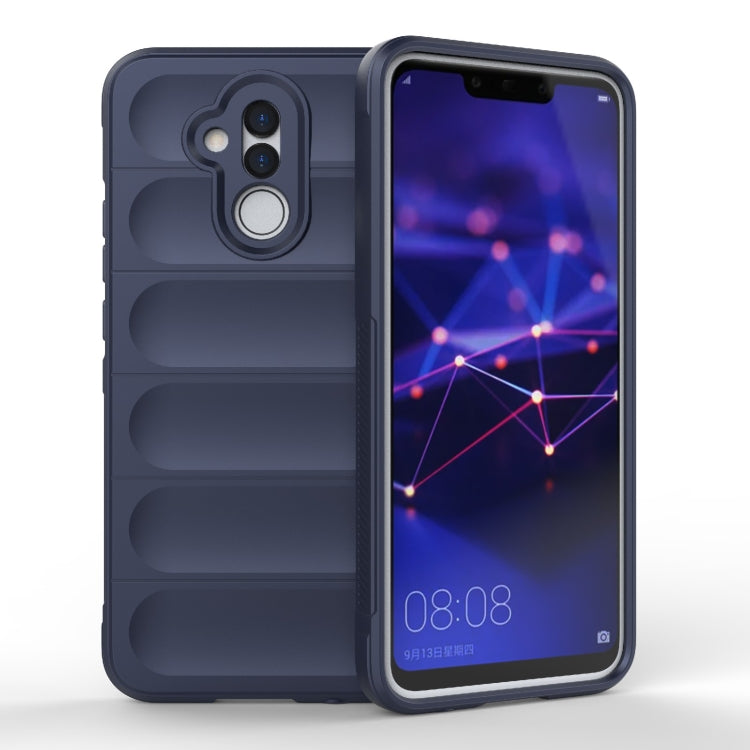 For Huawei Mate 20 Lite Magic Shield TPU + Flannel Phone Case(Dark Blue) - Huawei Cases by buy2fix | Online Shopping UK | buy2fix