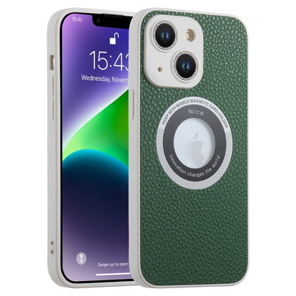 For iPhone 14 Plus Glitter Lens MagSafe Magnetic Phone Case(Green) - iPhone 14 Plus Cases by buy2fix | Online Shopping UK | buy2fix