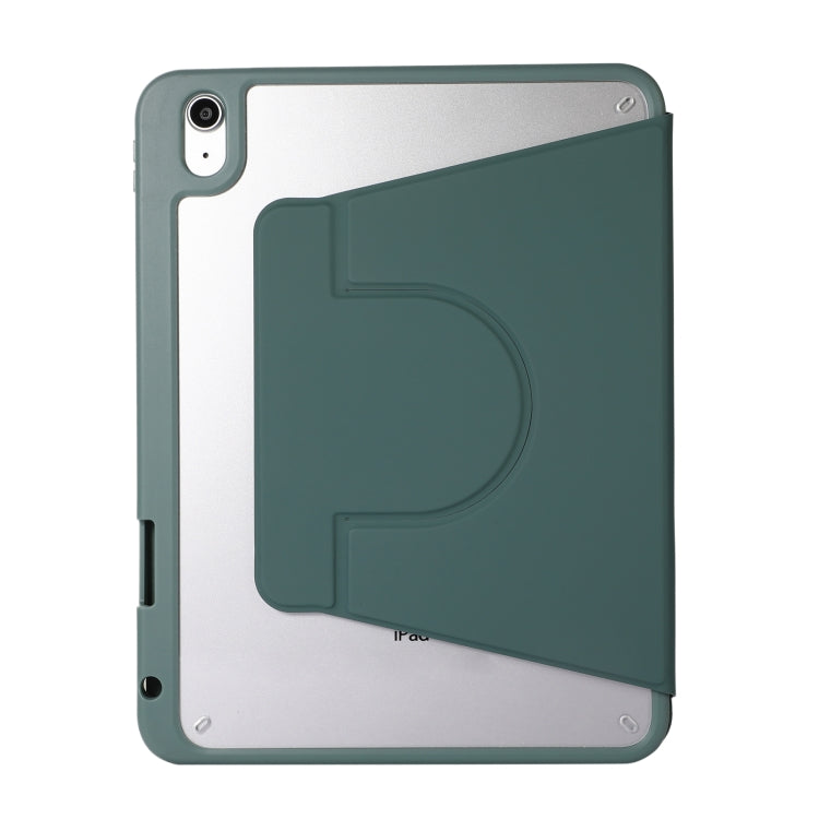 2 in 1 Acrylic Split Rotating Leather Tablet Case For iPad Air 13 2024 / iPad Pro 12.9 2022 / 2020 / 2021 / 2018(Pine Needle Green) - iPad Pro 12.9 (2022/2021) Cases by buy2fix | Online Shopping UK | buy2fix