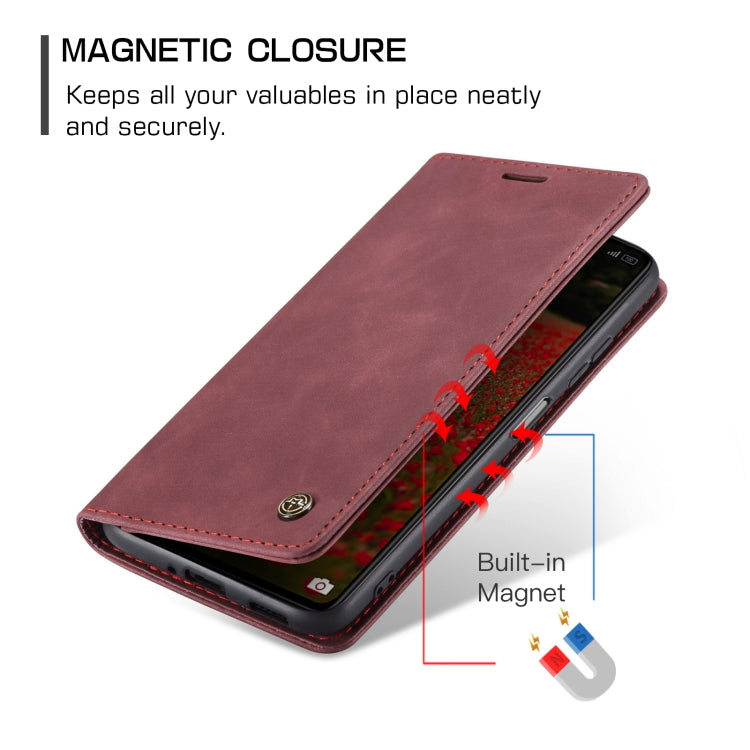 For Xiaomi Redmi Note 12 Pro 5G / Poco X5 Pro CaseMe 013 Multifunctional Horizontal Flip Leather Phone Case(Wine Red) - Xiaomi Cases by CaseMe | Online Shopping UK | buy2fix