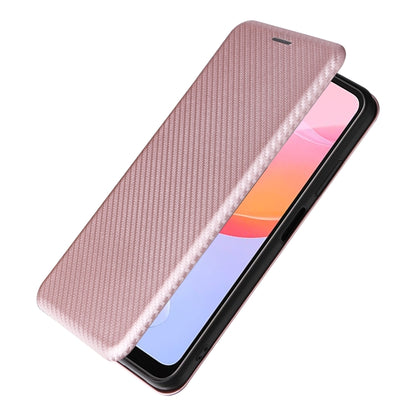 For Blackview A85 Carbon Fiber Texture Flip Leather Phone Case(Pink) - More Brand by buy2fix | Online Shopping UK | buy2fix