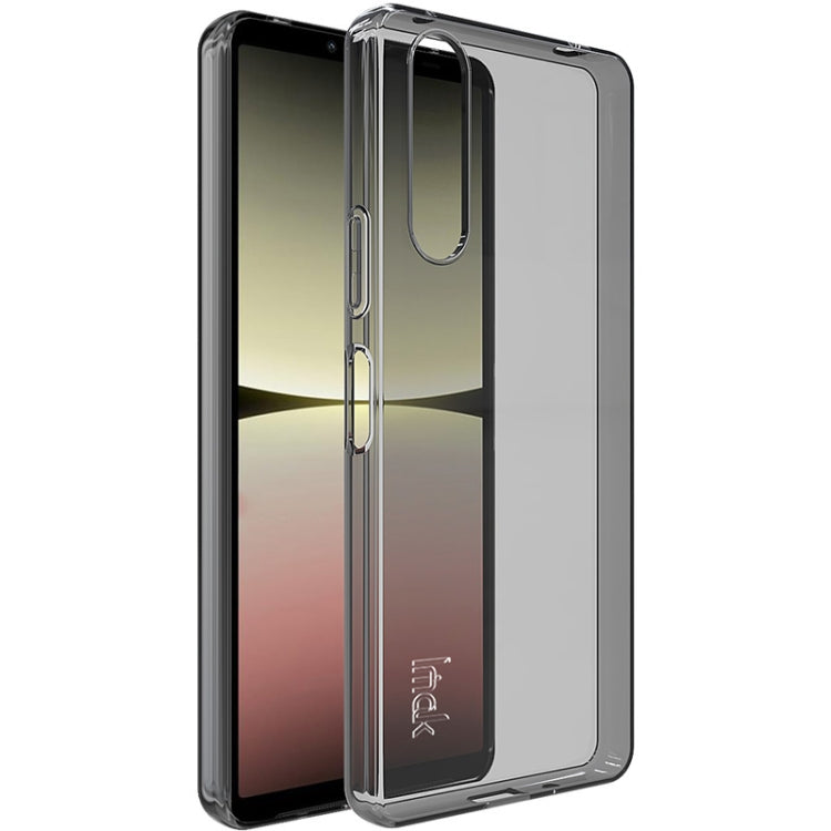 For Sony Xperia 10 V IMAK UX-5 Series TPU Phone Case(Transparent Black) - Sony Cases by imak | Online Shopping UK | buy2fix