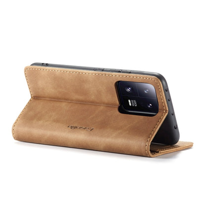 For Xiaomi 13 Pro CaseMe 013 Multifunctional Horizontal Flip Leather Phone Case(Brown) - Xiaomi Cases by CaseMe | Online Shopping UK | buy2fix