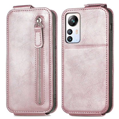 For Blackview A85 Zipper Wallet Vertical Flip Leather Phone Case(Rose Gold) - More Brand by buy2fix | Online Shopping UK | buy2fix