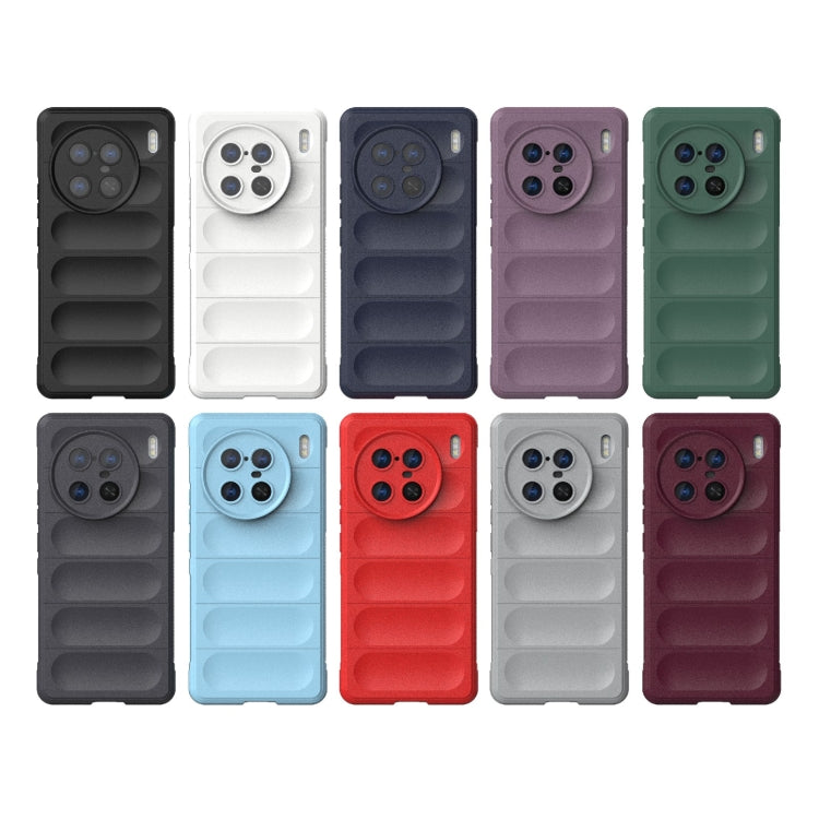 For vivo X90 Pro+ 5G Magic Shield TPU + Flannel Phone Case(Dark Blue) - vivo Cases by buy2fix | Online Shopping UK | buy2fix