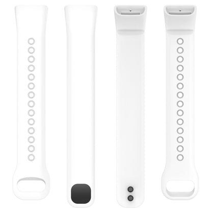 For Mambo Band 5 / 5S Solid Color Silicone Replacement Watch Band(White) - Watch Bands by buy2fix | Online Shopping UK | buy2fix