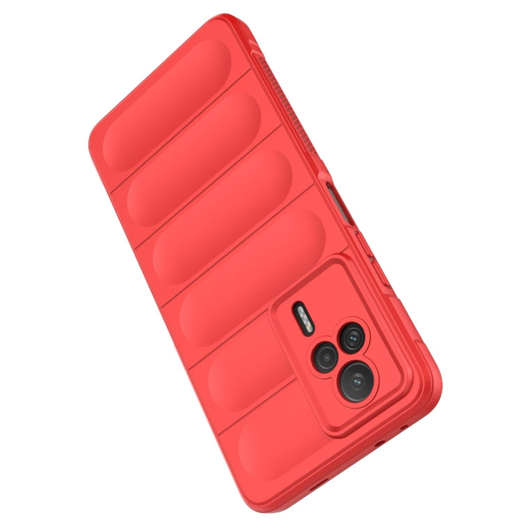 For Xiaomi Redmi K60E 5G Magic Shield TPU + Flannel Phone Case(Wine Red) - Xiaomi Cases by buy2fix | Online Shopping UK | buy2fix