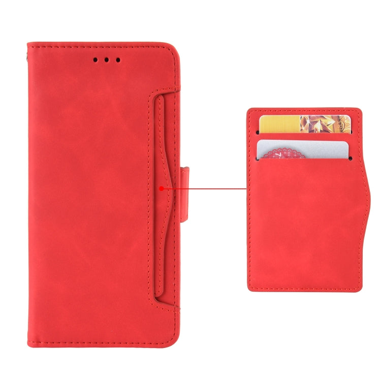 For Blackview A85 Skin Feel Calf Texture Card Slots Leather Phone Case(Red) - More Brand by buy2fix | Online Shopping UK | buy2fix