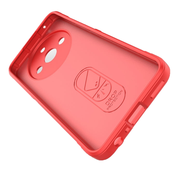 For Realme 11 5G Magic Shield TPU + Flannel Phone Case(Red) - Realme Cases by buy2fix | Online Shopping UK | buy2fix