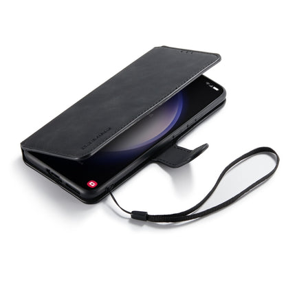 For Samsung Galaxy S23+ 5G DG.MING Retro Oil Edge Flip Leather Phone Case(Black) - Galaxy S23+ 5G Cases by DG.MING | Online Shopping UK | buy2fix