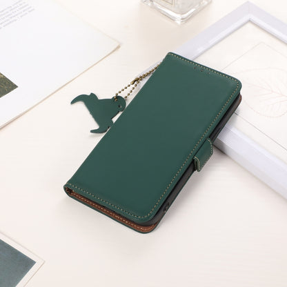 For Xiaomi 14 Ultra Genuine Leather Magnetic RFID Leather Phone Case(Green) - 14 Ultra Cases by buy2fix | Online Shopping UK | buy2fix