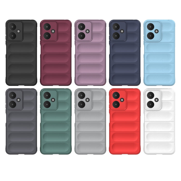 For Xiaomi Redmi 13C 5G Magic Shield TPU + Flannel Phone Case(Dark Blue) - 13C Cases by buy2fix | Online Shopping UK | buy2fix